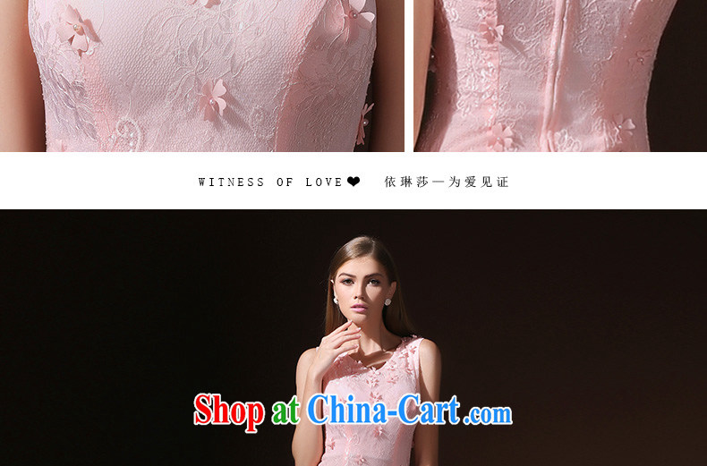 According to Lin graduated from Elizabeth the wedding dress girls 2015 marriage, long evening dress bride's toast service wedding dress bridesmaid dress uniform pink L pictures, price, brand platters! Elections are good character, the national distribution, so why buy now enjoy more preferential! Health