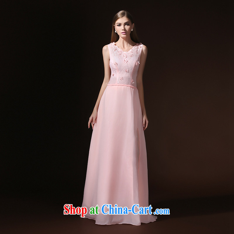 According to Lin graduated from Elizabeth the wedding dress women 2015 marriage, long evening dress bride's toast service wedding dress bridesmaid dress uniform pink L, according to Lin, Elizabeth, and shopping on the Internet