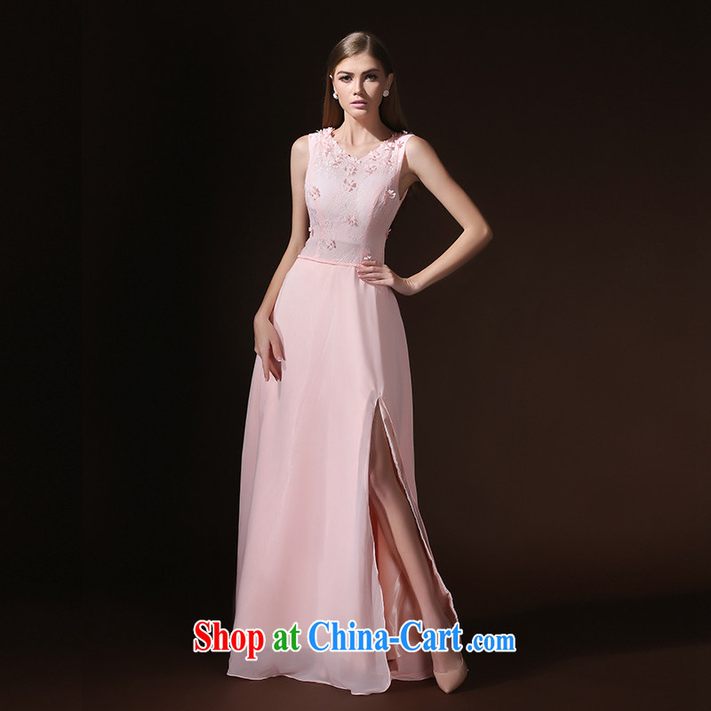 According to Lin graduated from Elizabeth the wedding dress women 2015 marriage, long evening dress bride's toast service wedding dress bridesmaid dress uniform pink L, according to Lin, Elizabeth, and shopping on the Internet