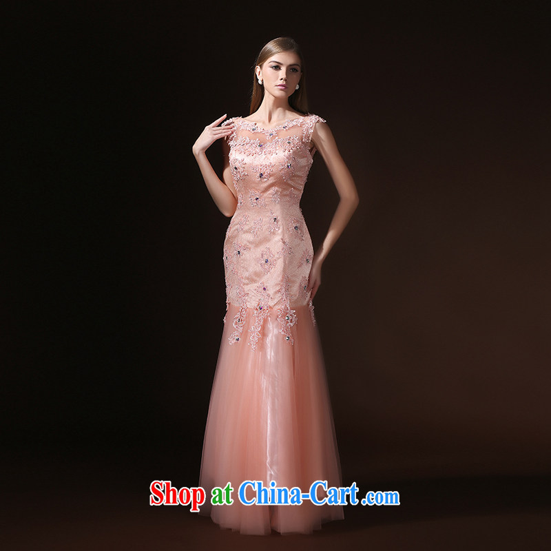 According to Lin Sha Evening Dress beauty crowsfoot long marriages served toast bridesmaid evening dress women 2015 new pink XL, according to Lin, Elizabeth, and shopping on the Internet