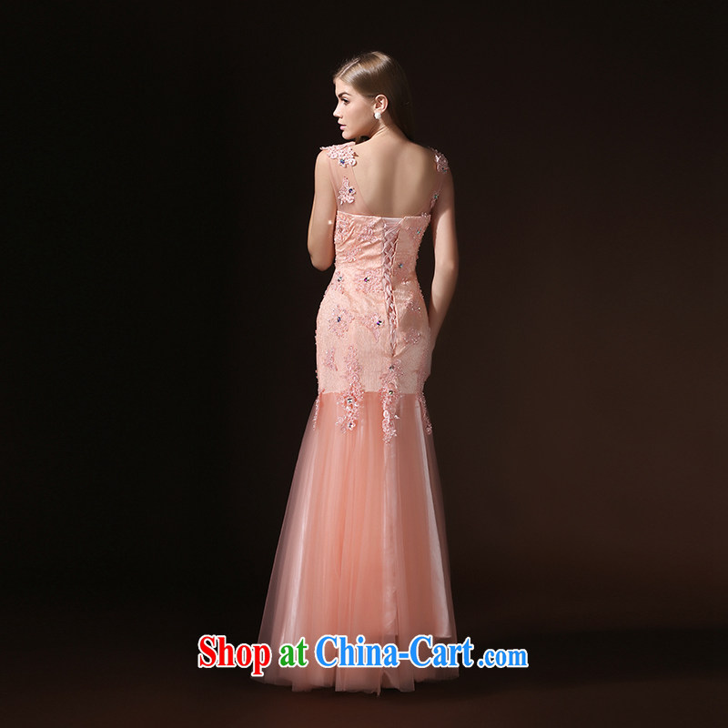 According to Lin Sha Evening Dress beauty crowsfoot long marriages served toast bridesmaid evening dress women 2015 new pink XL, according to Lin, Elizabeth, and shopping on the Internet
