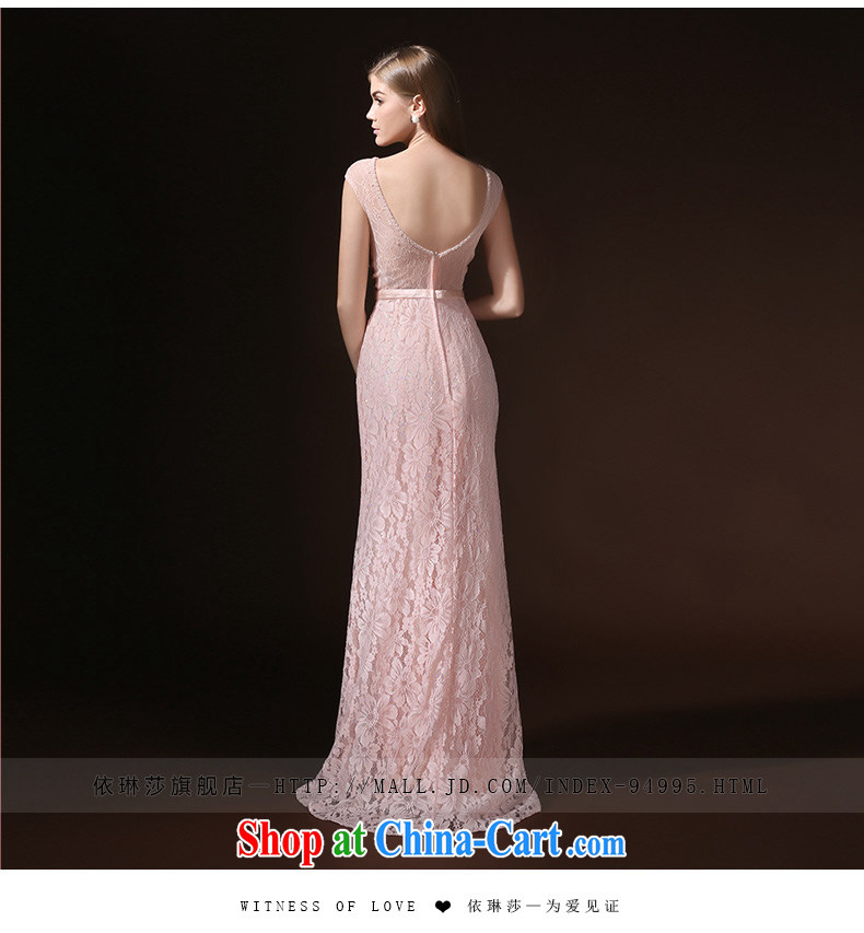 According to Lin Sa 2015 new toast Service Bridal wedding Evening Dress pink lace evening dress beauty annual summer long female pink XL pictures, price, brand platters! Elections are good character, the national distribution, so why buy now enjoy more preferential! Health