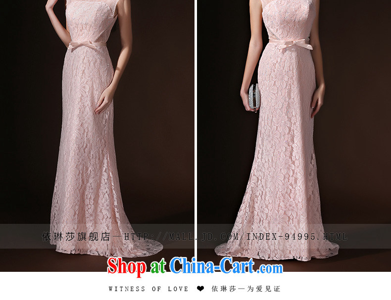 According to Lin Sa 2015 new toast Service Bridal wedding Evening Dress pink lace evening dress beauty annual summer long female pink XL pictures, price, brand platters! Elections are good character, the national distribution, so why buy now enjoy more preferential! Health