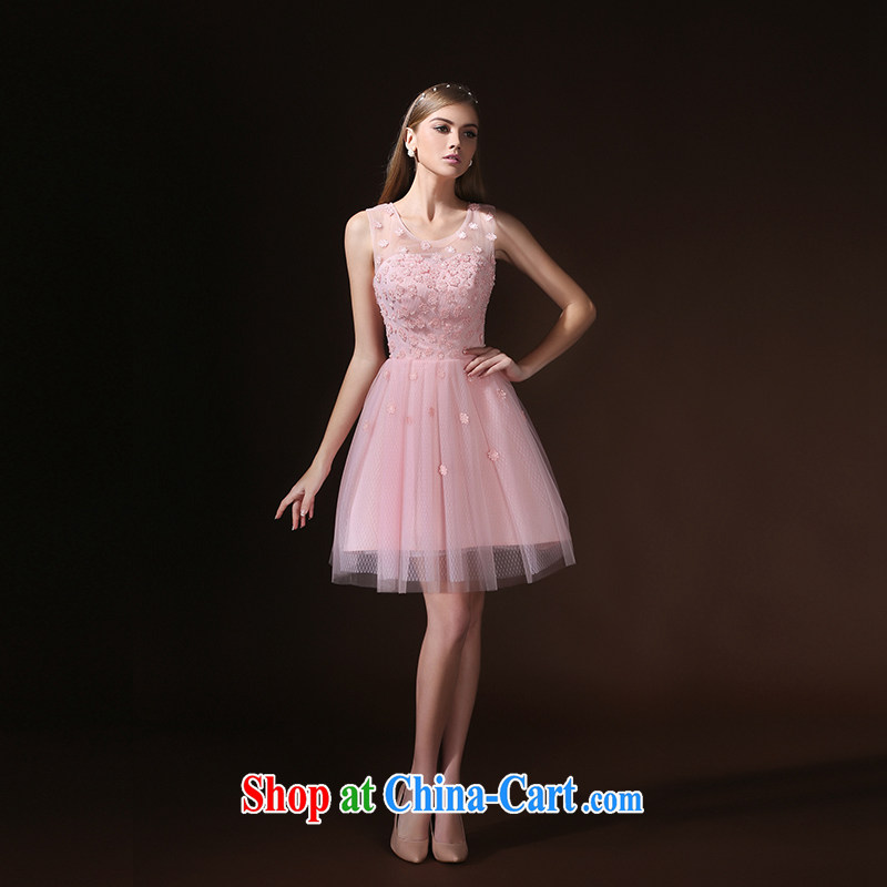 According to Lin Sha Evening Dress summer short 2015 new pink bride toast wedding service the wedding dress bridesmaid serving small dress, pink XL, according to Lin, Elizabeth, and shopping on the Internet