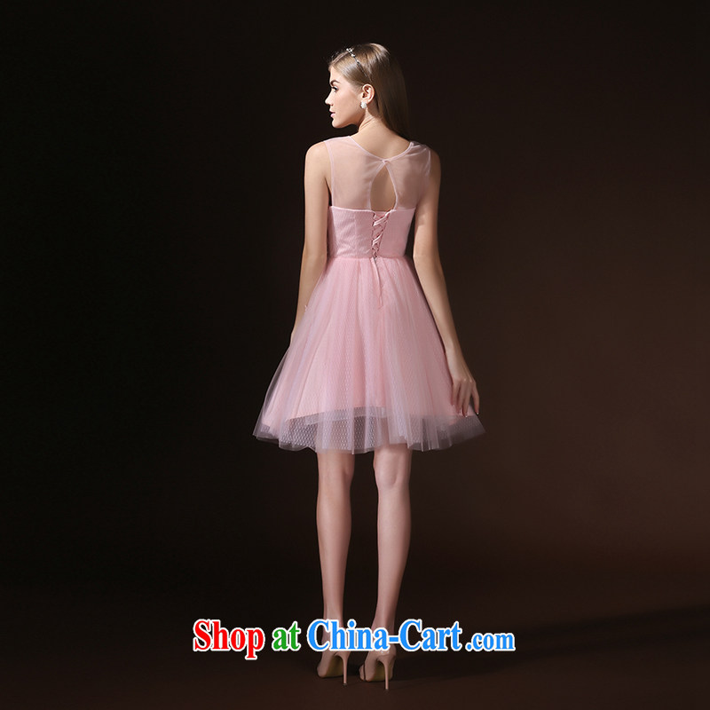 According to Lin Sha Evening Dress summer short 2015 new pink bride toast wedding service the wedding dress bridesmaid serving small dress, pink XL, according to Lin, Elizabeth, and shopping on the Internet