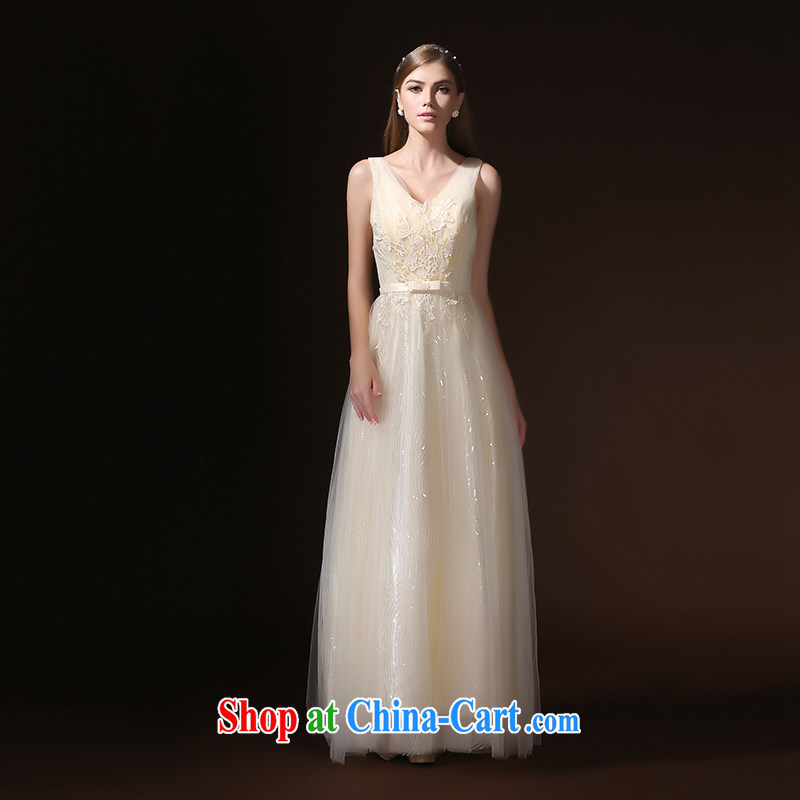 According to Lin Sa 2015 new bridesmaid dresses, long serving toast marriages sister service dress the annual dress skirt champagne color XL, according to Lin, Elizabeth, and shopping on the Internet