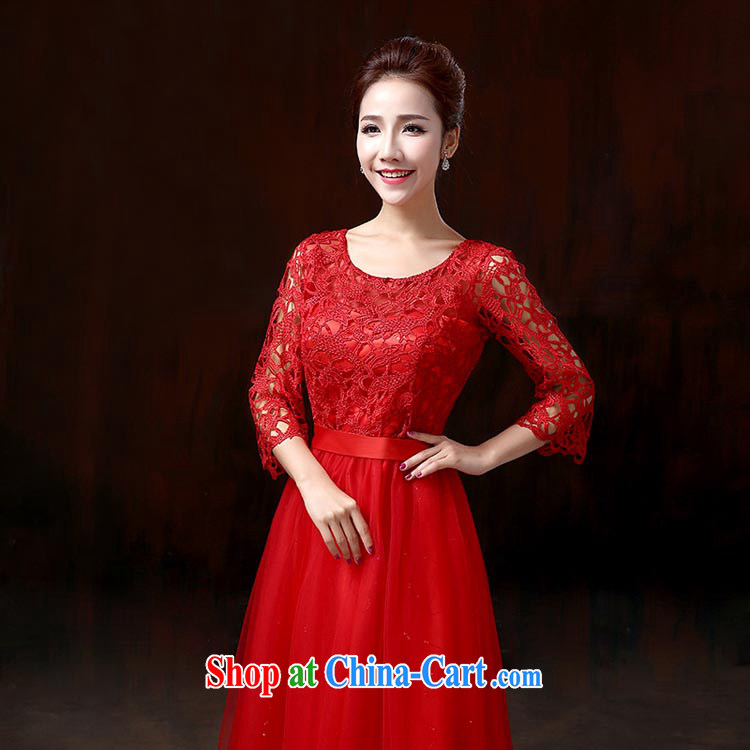 Evening Dress long, 2015 bridal dresses serving toast shoulders graphics thin bridesmaid dress a Field shoulder lace dress is red XXXL pictures, price, brand platters! Elections are good character, the national distribution, so why buy now enjoy more preferential! Health