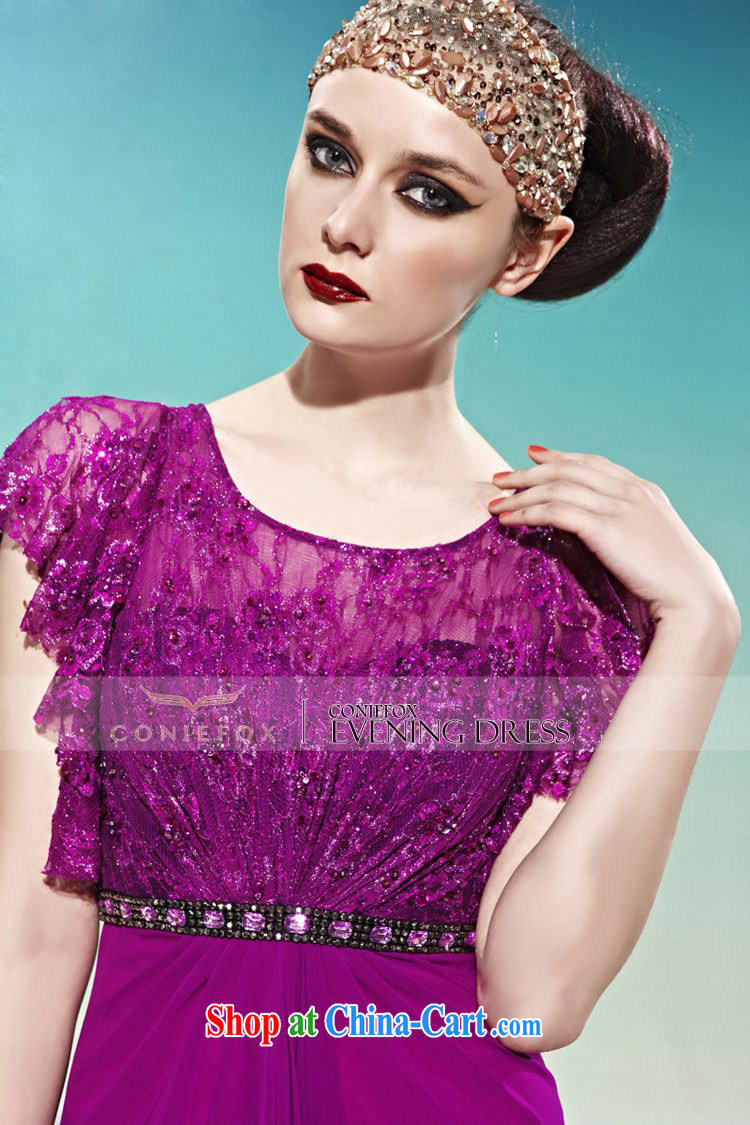 Creative Fox Evening Dress elegant long banquet evening dress lace evening dress purple-waist dress dresses evening dress toast stage dress 56,886 purple XL pictures, price, brand platters! Elections are good character, the national distribution, so why buy now enjoy more preferential! Health