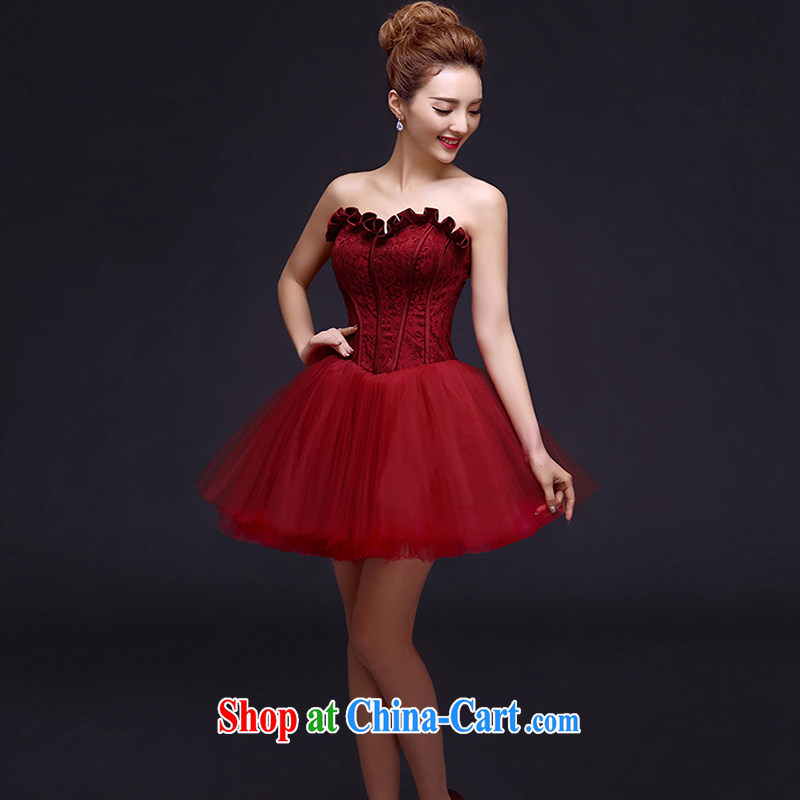 Evening Dress 2015 Spring Banquet small dress short, bridal the wedding toast clothing dress dresses summer female Red tailored to contact customer service, white first about, shopping on the Internet