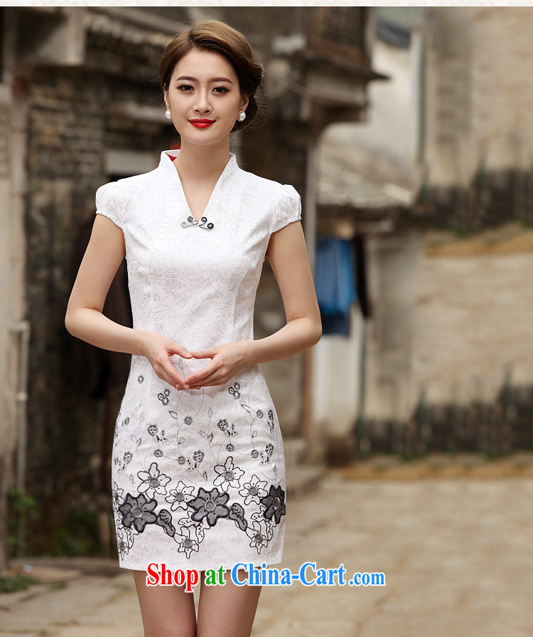 The warm 2015 cheongsam dress also heart homes white XL pictures, price, brand platters! Elections are good character, the national distribution, so why buy now enjoy more preferential! Health