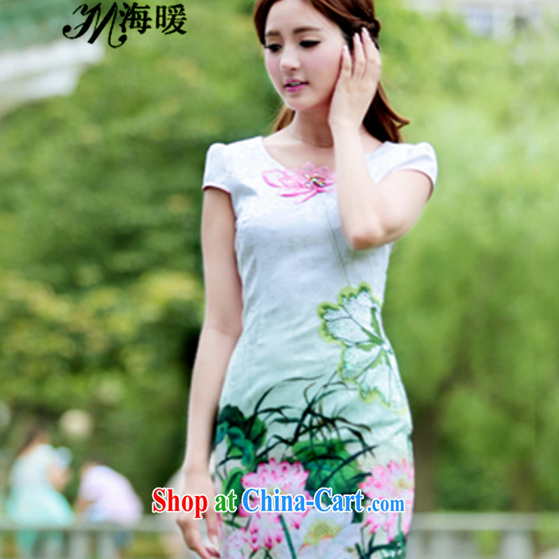 The warm 2015 cheongsam dress also heart homes pink XL, the warm, shopping on the Internet