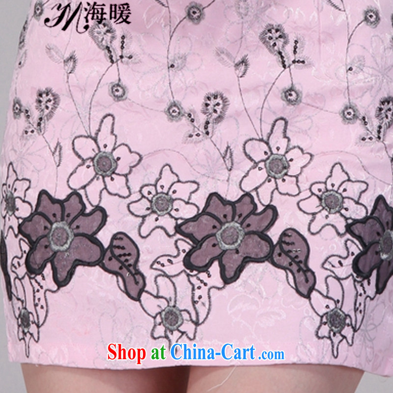 The warm 2015 cheongsam dress also heart homes pink XL, the warm, shopping on the Internet