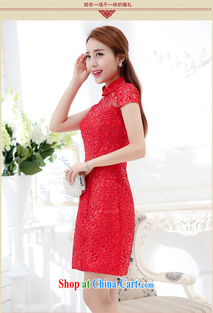 Thanks for Mrs 2015 summer new Korean fashion bridal dresses serving toast dresses female Red 1576 M pictures, price, brand platters! Elections are good character, the national distribution, so why buy now enjoy more preferential! Health