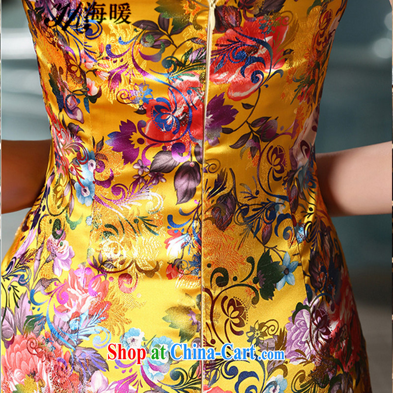 The warm 2015 cheongsam dress also heart homes gold XL, the warm, shopping on the Internet