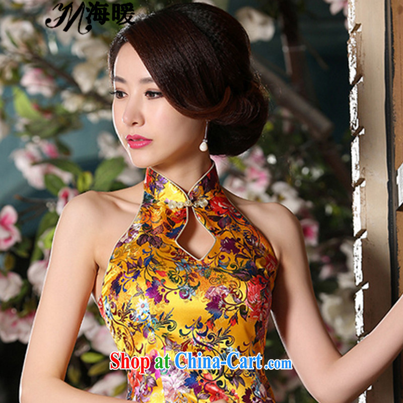The warm 2015 cheongsam dress also heart homes gold XL, the warm, shopping on the Internet