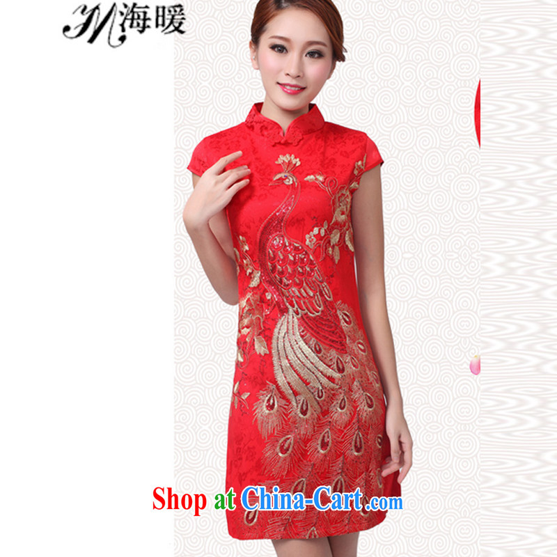 The warm 2015 cheongsam dress also heart homes silver Peacock M, the warm, shopping on the Internet