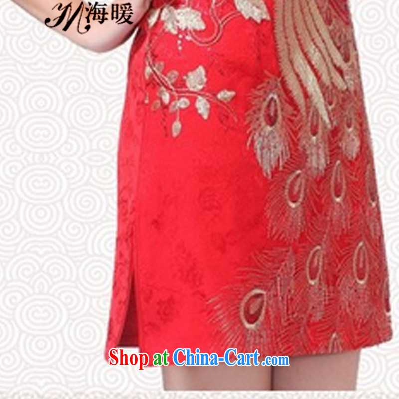 The warm 2015 cheongsam dress also heart homes silver Peacock M, the warm, shopping on the Internet