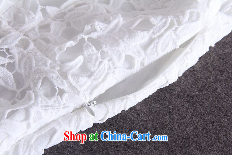 The New Zealand 2015, Zhang Ziyi and elegant water-soluble flower spell Web dress sexy V for cultivating dress long skirt 1396 white L pictures, price, brand platters! Elections are good character, the national distribution, so why buy now enjoy more preferential! Health
