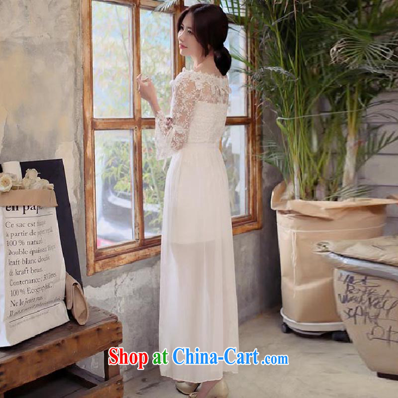 Khin Nyunt, the 8207 Korean name wind-yuan ye mind-field for embroidery dresses the Field shoulder your shoulders dress skirt female white L, New Zealand your evaluation, and shopping on the Internet
