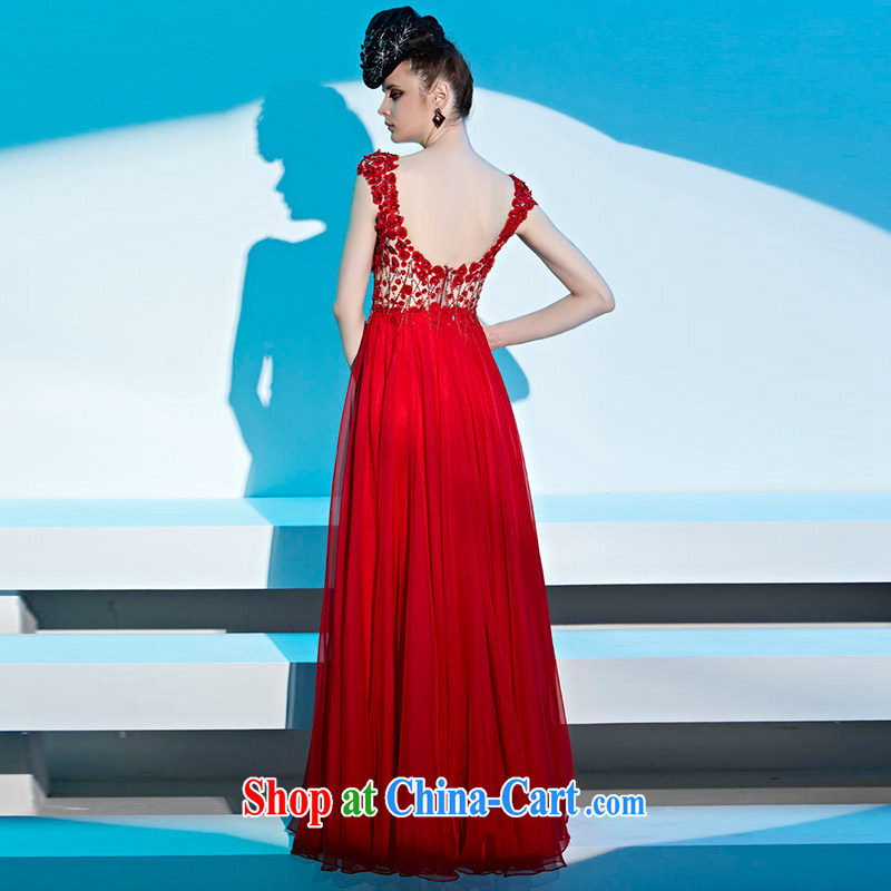 Creative Fox Evening Dress 2015 autumn and winter new graphics slim, wedding dress evening dress uniform toasting red bridal evening dress long skirt 81,322 picture color S, creative Fox (coniefox), online shopping
