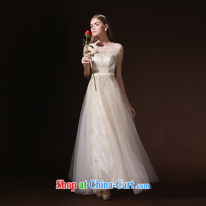 According to Lin 2015 Elizabeth's new bride's toast served in Europe and summer lace chair banquet champagne color dress long, champagne color L, according to Lin, Elizabeth, and shopping on the Internet