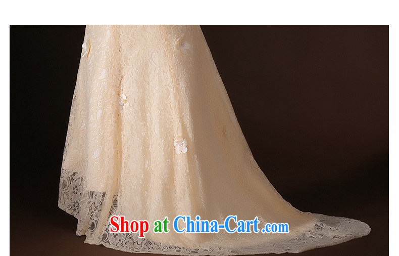 According to Lin Sa 2015 new crowsfoot dress long-tail marriages served toast marriage beauty bows dress champagne color XL pictures, price, brand platters! Elections are good character, the national distribution, so why buy now enjoy more preferential! Health