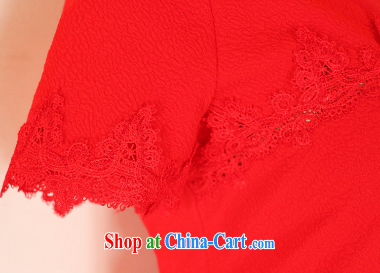 The Stephanie 2015 summer new female French lace sexy jacquard embroidery dresses small dress red XL pictures, price, brand platters! Elections are good character, the national distribution, so why buy now enjoy more preferential! Health