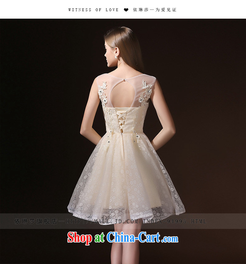 2015 new terrace back bridesmaid dress dresses summer short, sister dress bride wedding toast serving champagne color XL pictures, price, brand platters! Elections are good character, the national distribution, so why buy now enjoy more preferential! Health