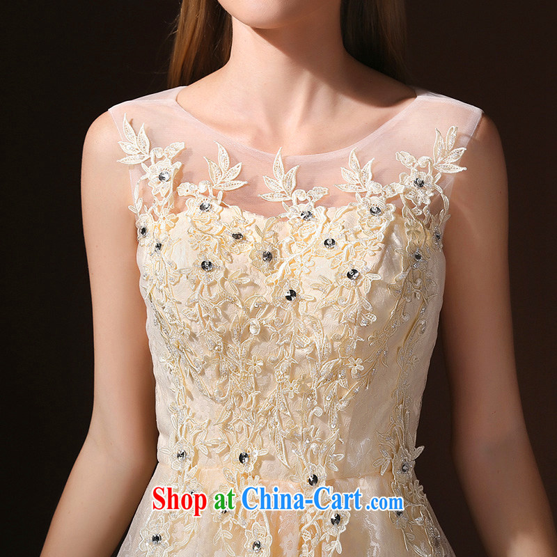 2015 new terrace back bridesmaid dress dresses summer short, sister dress bride wedding toast serving champagne color XL, according to Lin, Elizabeth, and shopping on the Internet