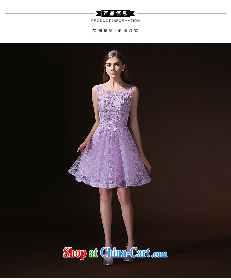 2015 new terrace back bridesmaid dresses clothing purple summer short, sister dress bridal toast serving light purple L pictures, price, brand platters! Elections are good character, the national distribution, so why buy now enjoy more preferential! Health
