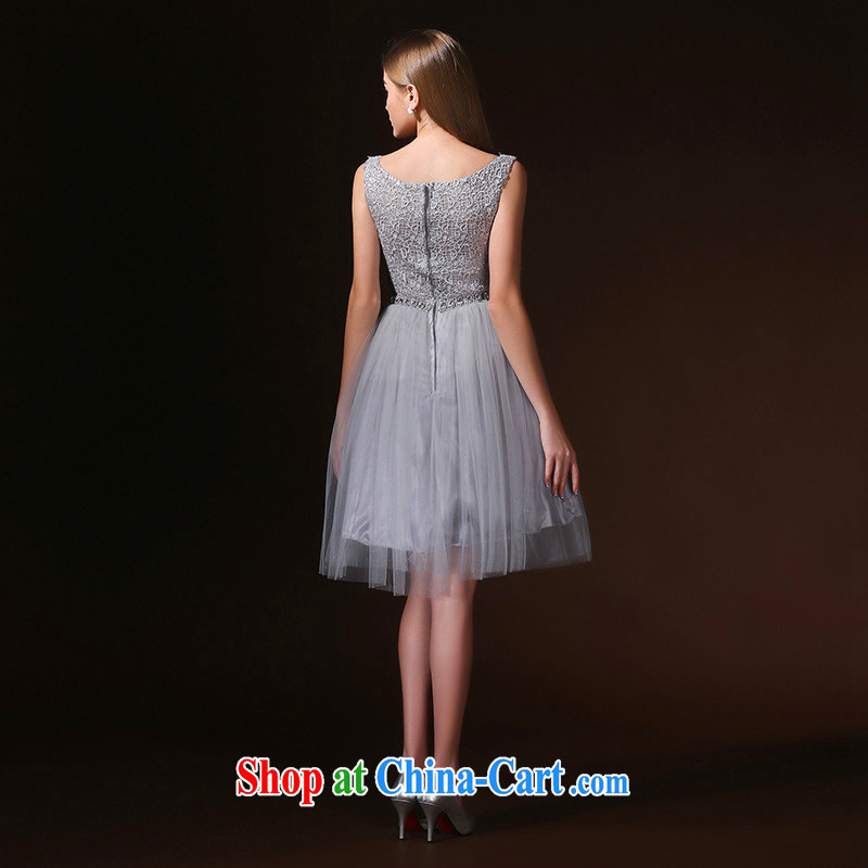 According to Lin Elizabeth new 2015 spring and summer long dress shoulders marriages served toast diamond jewelry bridesmaid dress light gray XL, according to Lin, Elizabeth, and shopping on the Internet
