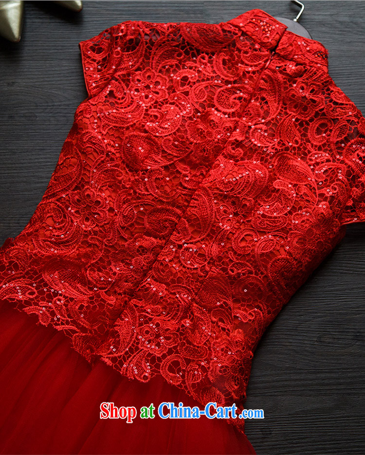 2015 new lace bows clothing Red Beauty dresses dresses wedding dresses summer shaggy short skirt, red M pictures, price, brand platters! Elections are good character, the national distribution, so why buy now enjoy more preferential! Health