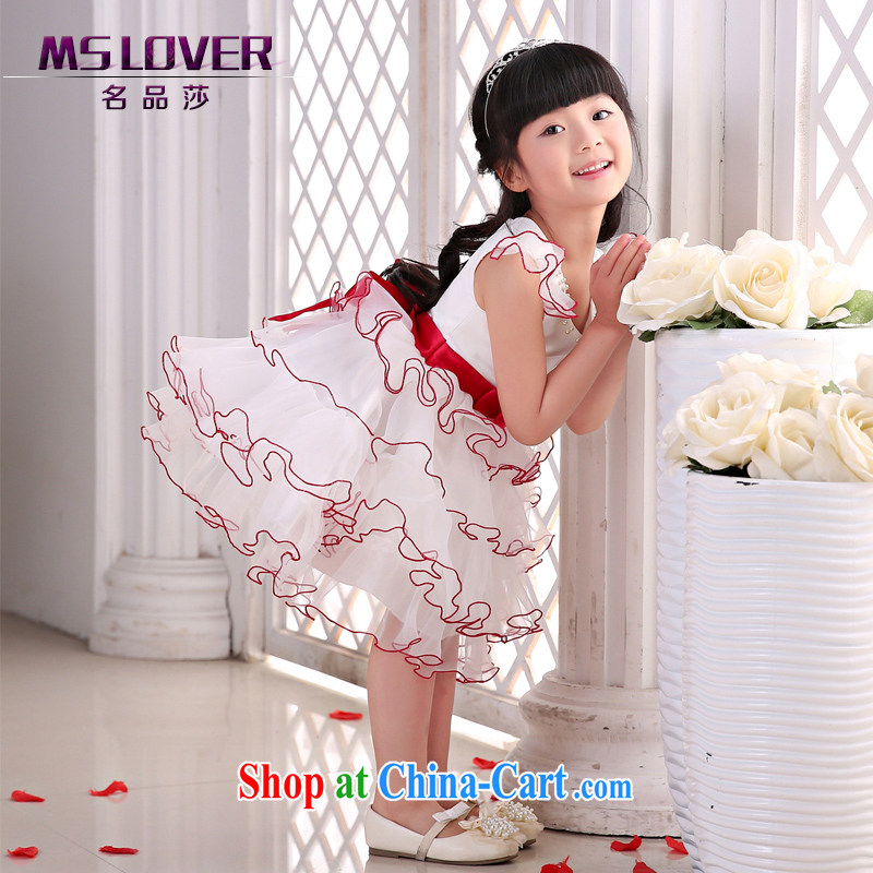 2015 MSLover new flower dress children dance stage dress wedding dress TZ 150,508 ivory 10 code