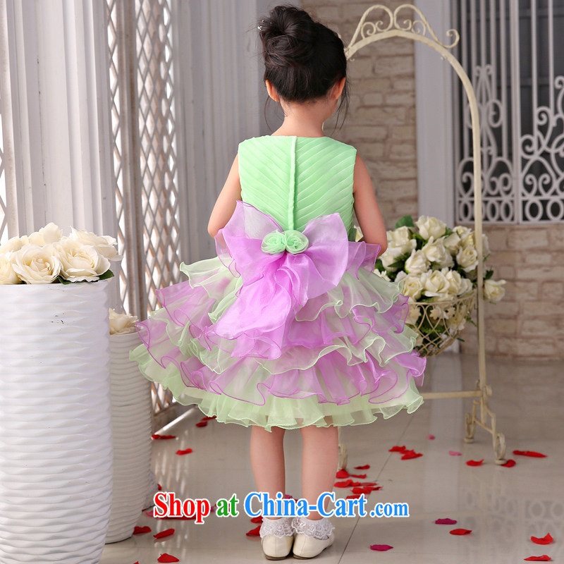 2015 MSLover new flower dress children's dance stage dress wedding dress TZ 1505012 green 14 code, name, Mona Lisa (MSLOVER), shopping on the Internet