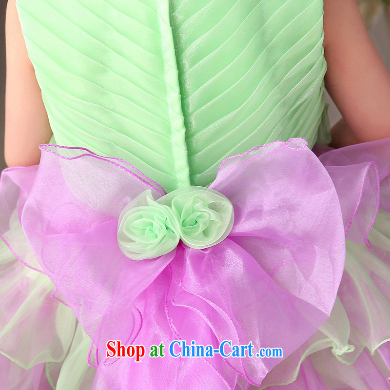 2015 MSLover new flower dress children's dance stage dress wedding dress TZ 1505012 green 14 code, name, Mona Lisa (MSLOVER), shopping on the Internet