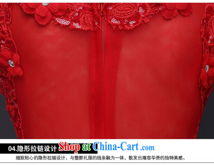 2015 new bride toast serving summer red wedding dress girls and long double-shoulder V-neck Evening Dress beauty red XL pictures, price, brand platters! Elections are good character, the national distribution, so why buy now enjoy more preferential! Health