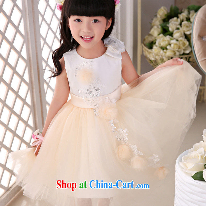 2015 MSLover new flower dress children's dance stage dress wedding dress TZ 1505040 white 14 code, name, Mona Lisa (MSLOVER), shopping on the Internet