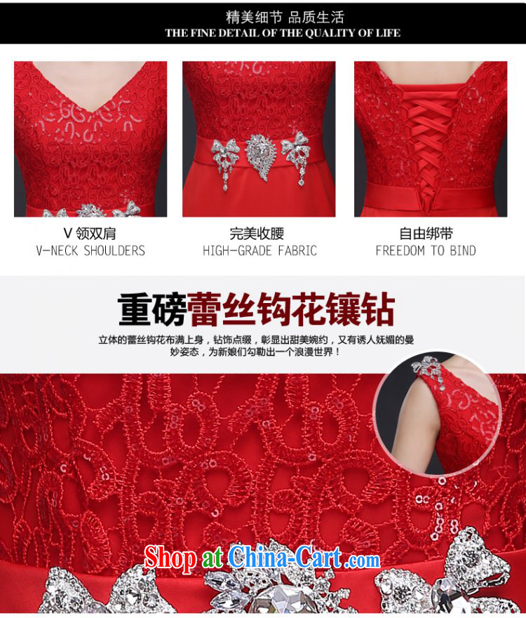 Toasting service summer 2015 new dual-shoulder dress bridal wedding bridesmaid beauty service long banquet dress girl, red XL pictures, price, brand platters! Elections are good character, the national distribution, so why buy now enjoy more preferential! Health