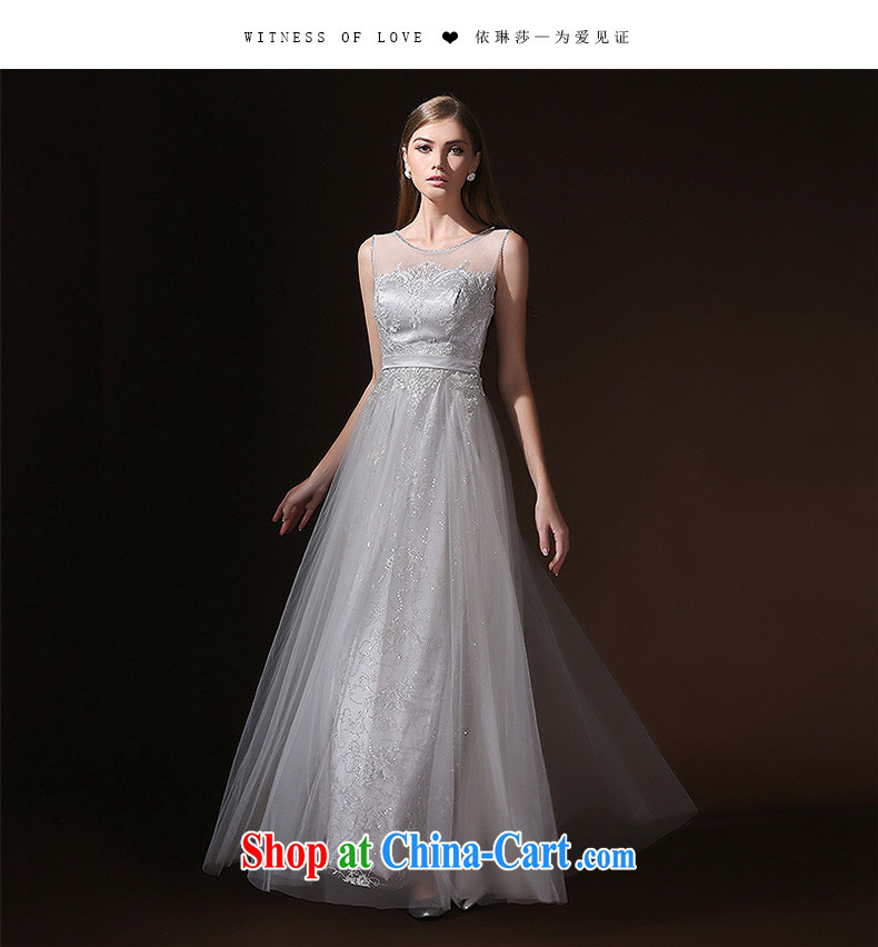 According to Lin Elizabeth new 2015 spring and summer long dress shoulders marriages served toast diamond jewelry bridesmaid dress gray XL pictures, price, brand platters! Elections are good character, the national distribution, so why buy now enjoy more preferential! Health
