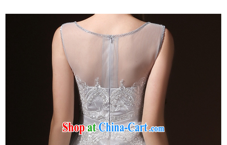 According to Lin Elizabeth new 2015 spring and summer long dress shoulders marriages served toast diamond jewelry bridesmaid dress gray XL pictures, price, brand platters! Elections are good character, the national distribution, so why buy now enjoy more preferential! Health