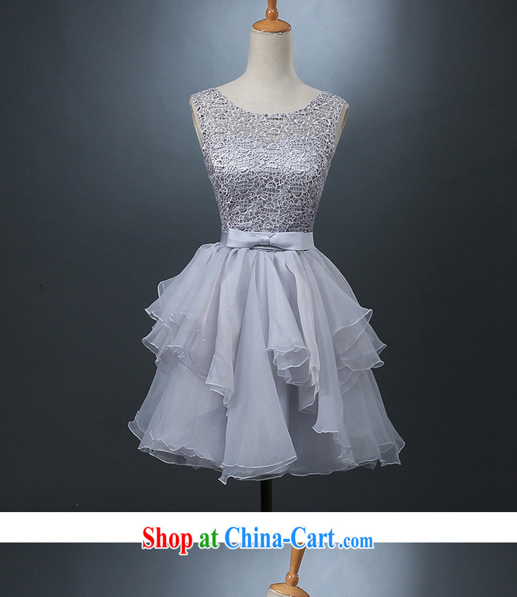 Evening Dress short summer 2015 new wedding dresses gray single shoulder bridesmaid serving small dress banquet evening dress female former short long S pictures, price, brand platters! Elections are good character, the national distribution, so why buy now enjoy more preferential! Health