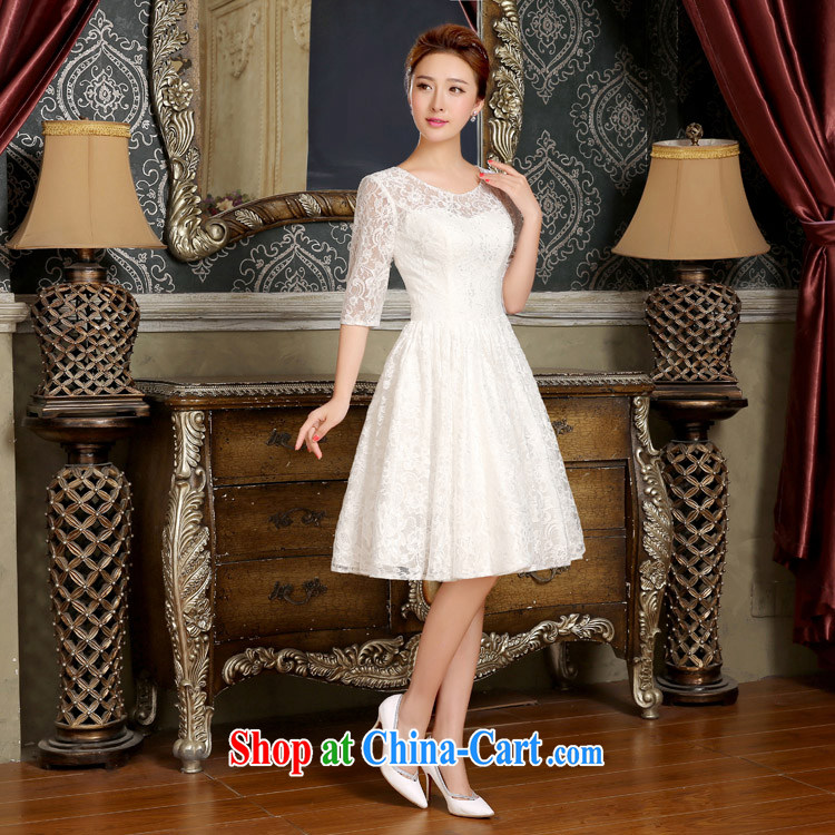 2015 new round collar cuff bridal toast clothing bridesmaid clothing trendy Korean video thin lace, dresses summer wine red XXL pictures, price, brand platters! Elections are good character, the national distribution, so why buy now enjoy more preferential! Health