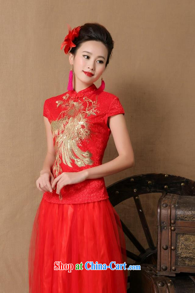 Good flower 2015 bridal wedding ceremony cheongsam dress red bows, dress fashion 6648 #red XL pictures, price, brand platters! Elections are good character, the national distribution, so why buy now enjoy more preferential! Health