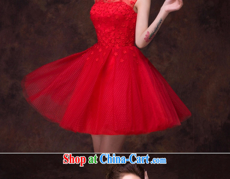 2015 new bride small dresses, short bows clothing marriage bridesmaid dress sister a shoulder Korean dresses summer pink. Do not return not-for-pictures, price, brand platters! Elections are good character, the national distribution, so why buy now enjoy more preferential! Health
