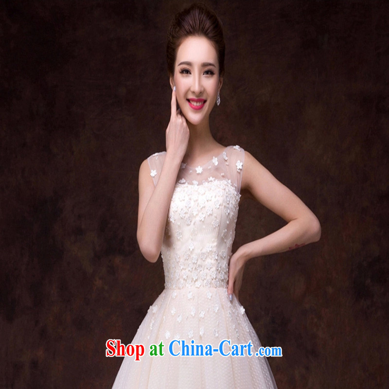 2015 new bride's small dress short, serving toast wedding bridesmaid sister skirt the Field shoulder Korean dresses summer pink. Do not return does not change, so Balaam, and shopping on the Internet