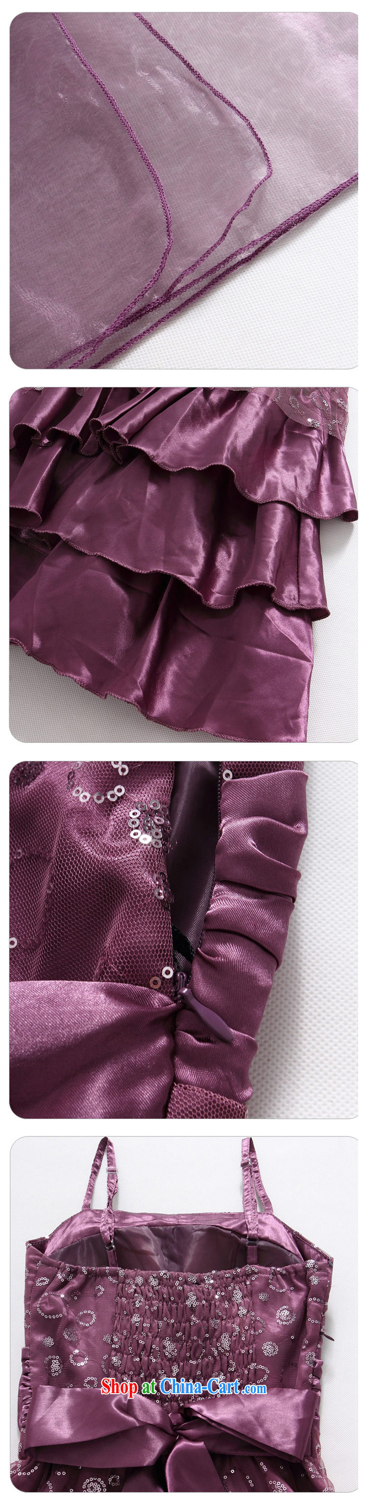 2 JK evening show the Evening dress, bow-tie straps small dress (large silk scarf) 9838 purple XXXL pictures, price, brand platters! Elections are good character, the national distribution, so why buy now enjoy more preferential! Health
