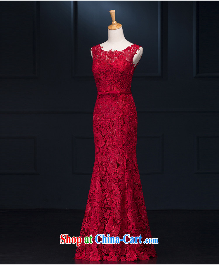 It is not the JUSERE high-end wedding dresses festive Red Cross Society of China won a toast service dress uniforms the uniform lace sleeveless with cultivating graphics thin red tailored pictures, price, brand platters! Elections are good character, the national distribution, so why buy now enjoy more preferential! Health