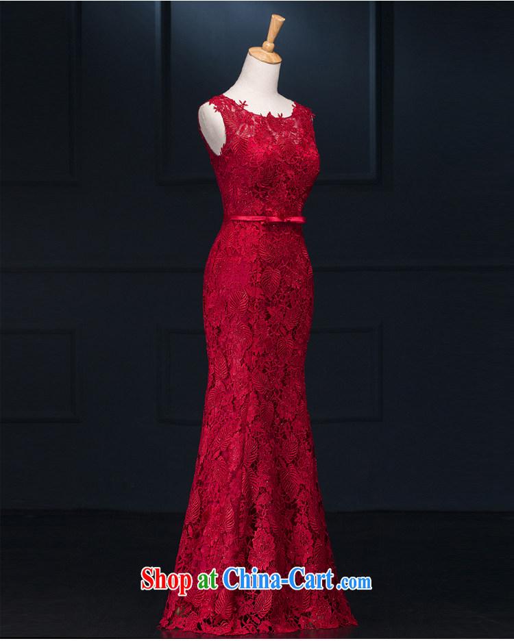 It is not the JUSERE high-end wedding dresses festive Red Cross Society of China won a toast service dress uniforms the uniform lace sleeveless with cultivating graphics thin red tailored pictures, price, brand platters! Elections are good character, the national distribution, so why buy now enjoy more preferential! Health