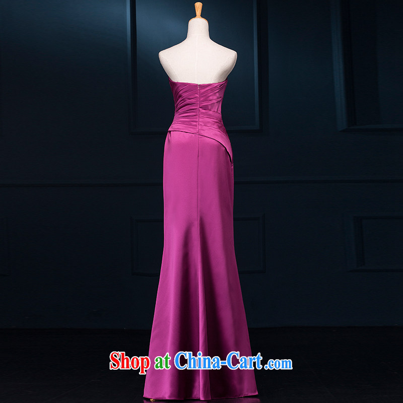 It is not the JUSERE high-end wedding dresses happy Plum Purple name Yuan toast service dress uniforms serving the hem 100 Beauty Chest bare video thin bare shoulders purple 6 yards, it is not set, online shopping