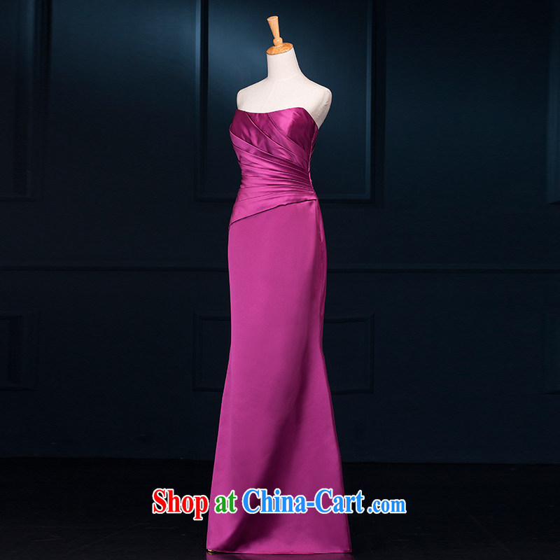 It is not the JUSERE high-end wedding dresses happy Plum Purple name Yuan toast service dress uniforms serving the hem 100 Beauty Chest bare video thin bare shoulders purple 6 yards, it is not set, online shopping